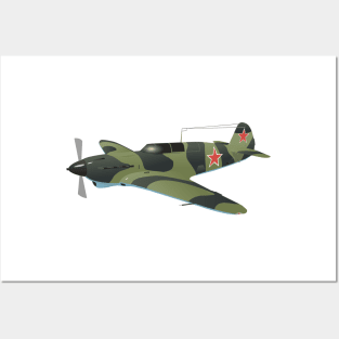 Yak-7 Soviet WW2 Fighter Aircraft Posters and Art